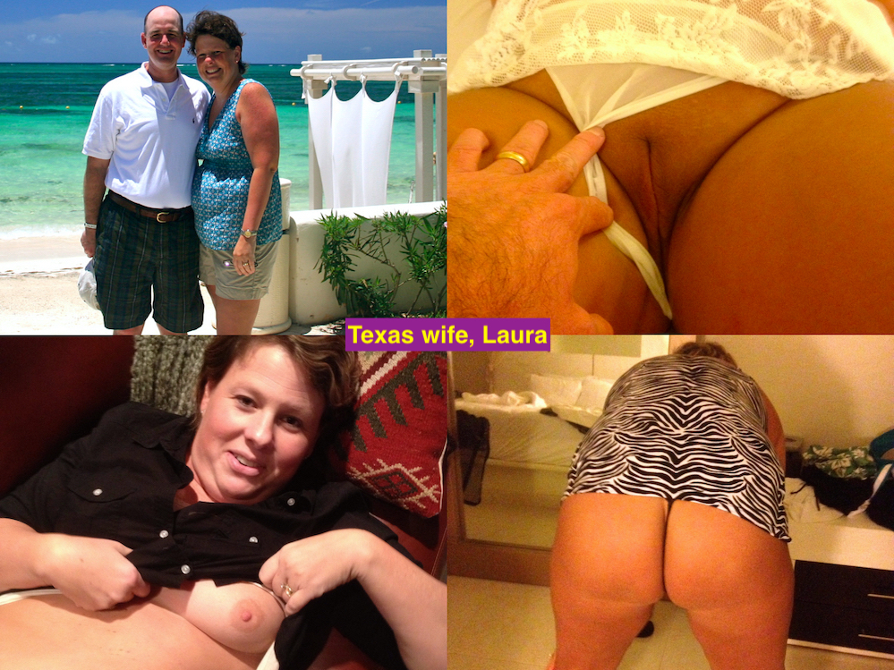 Texas Hubby shares his naked wife, Laura — 33