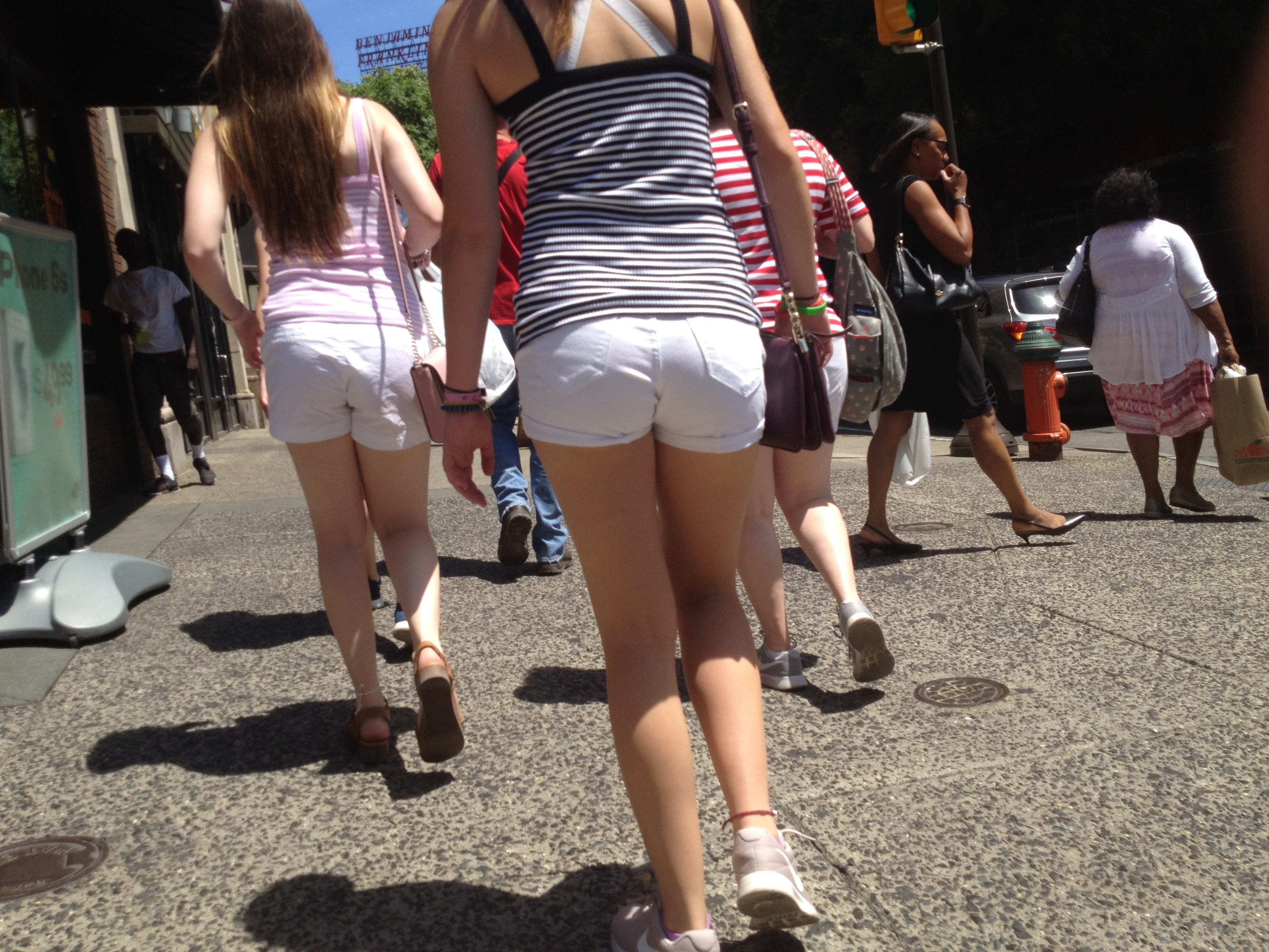 Candid Teen VPL in the City — 39