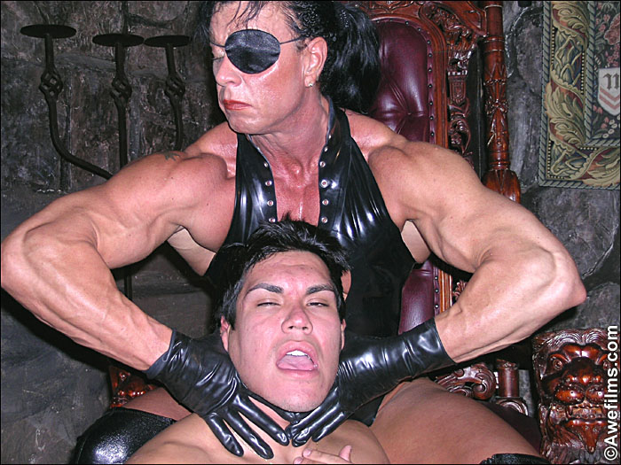strong women beating up men — 39
