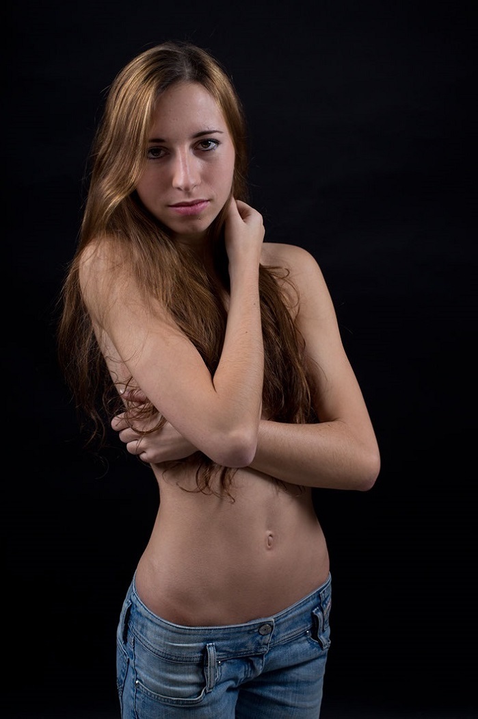 German teacher Malin posing — 17