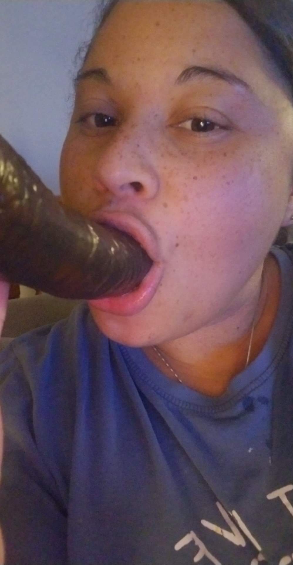Cum all over my freckles and my tongue daddy! — 36