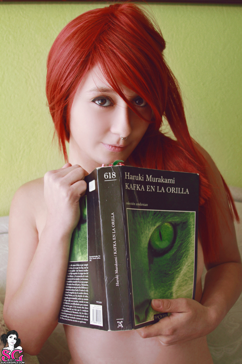 Tattooed Redhead Teen Posing — 25