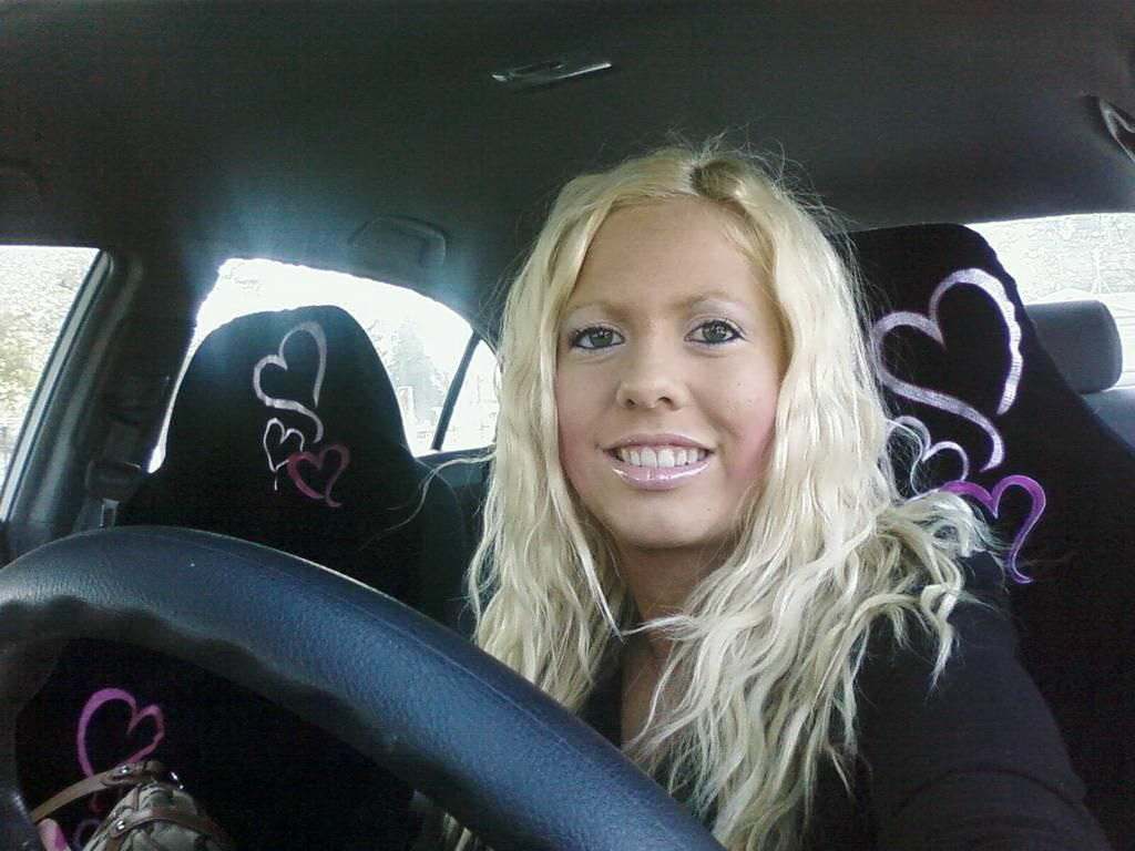 Blonde cheerleader posing and masturbating — 48