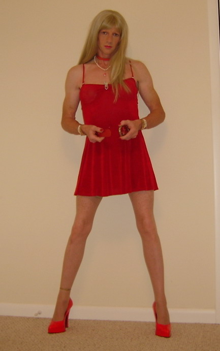 DEBBIE HEART IN RED HEELS &amp; GARTER BELT — 25