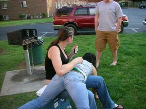 Outside spanking — 5