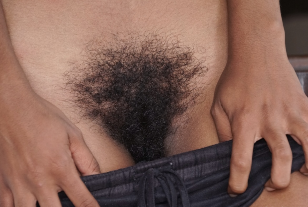 EBONY. - beautiful and naturally hairy pussies — 53