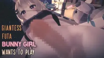 [Visual ASMR] Giantess Futa Bunny Girl Wants To Play [Macro Giantess] [Cock Vore]